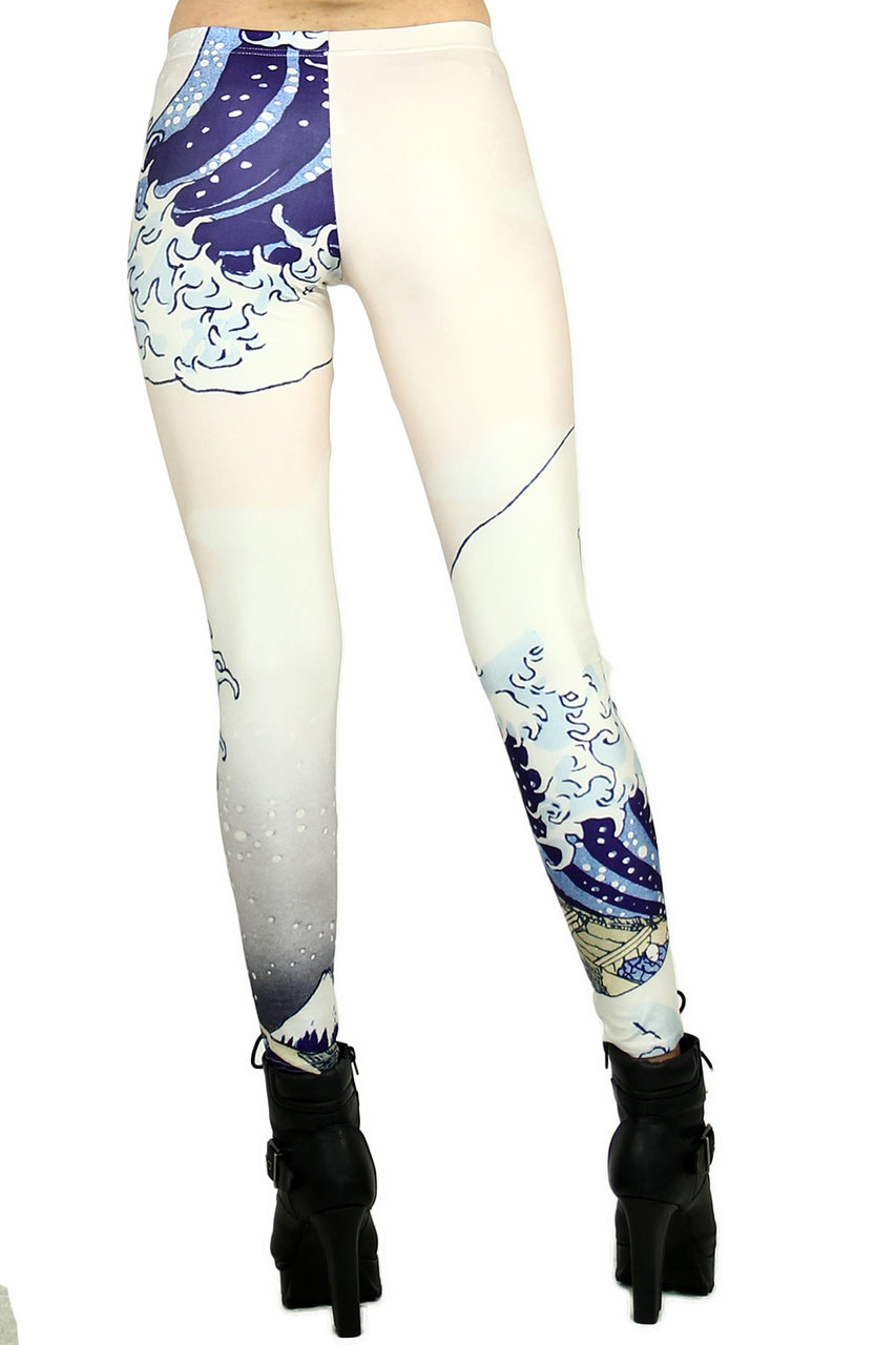 Back side image of DP-1130KDK - Premium Graphic Leggings