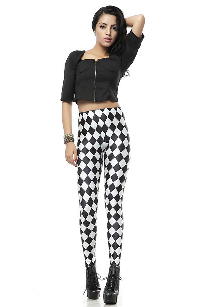 Front side image of DP-1154KDK - Premium Graphic Leggings