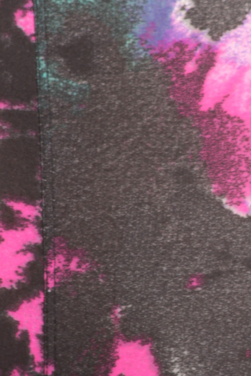 Close up fabric image of Buttery Smooth Aurora Borealis Tie Dye Plus Size Leggings