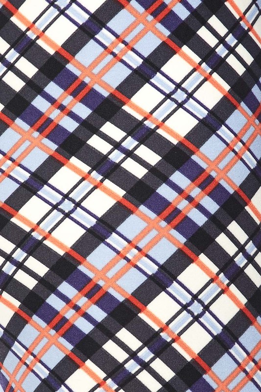Buttery Smooth Swirling Plaid Leggings