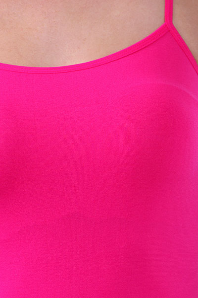 Basic Spaghetti Strap Nylon Spandex Plus Size Camisole