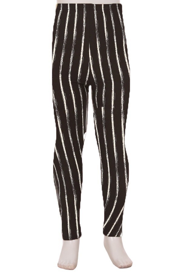 Buttery Soft Rustic Pinstripe Kids Leggings