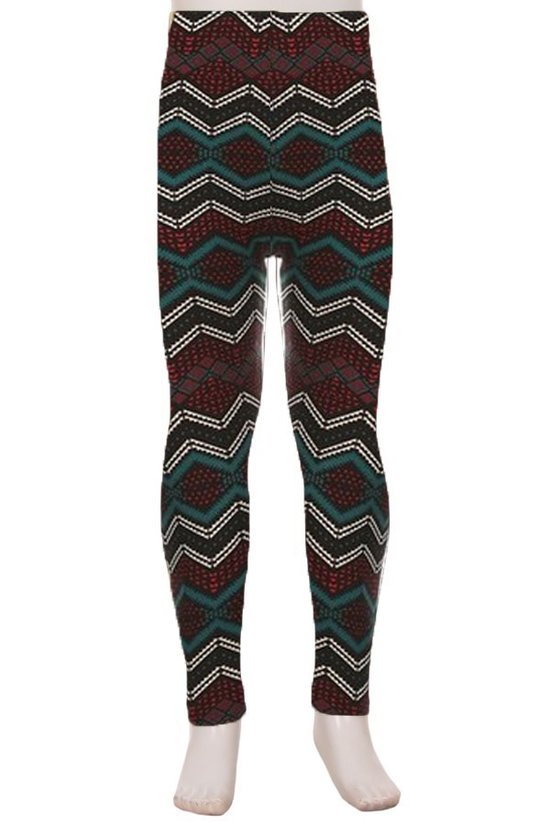 Buttery Soft Bands of Chevron Kids Leggings