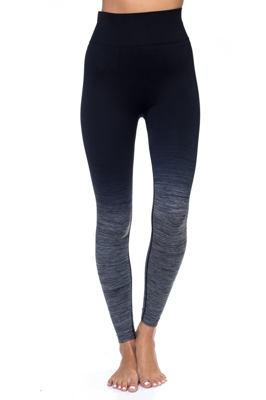 Body Flatter Color Blend Workout Leggings