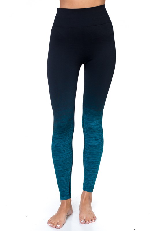 Body Flatter Color Blend Workout Leggings