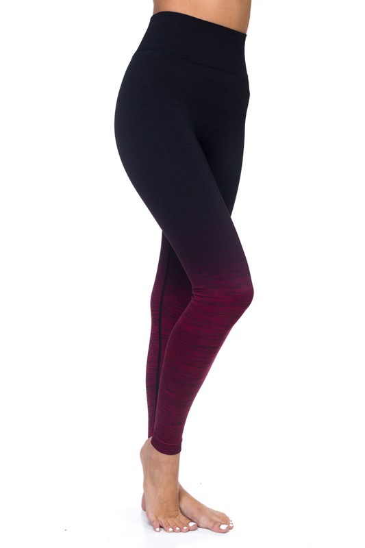 Body Flatter Color Blend Workout Leggings