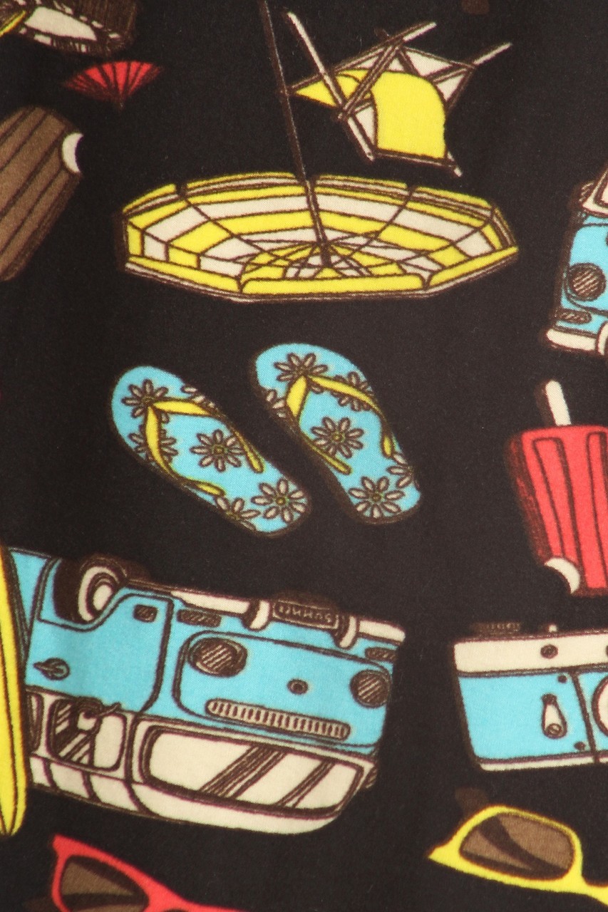 Buttery Smooth Hippy Van Summer Holiday Plus Size Leggings