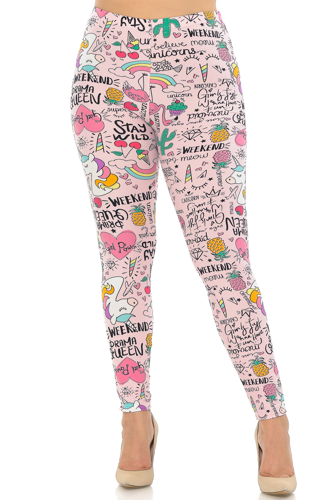 Buttery Smooth Weekend Drama Queen Extra Extra Plus Size Leggings - 3X-5X