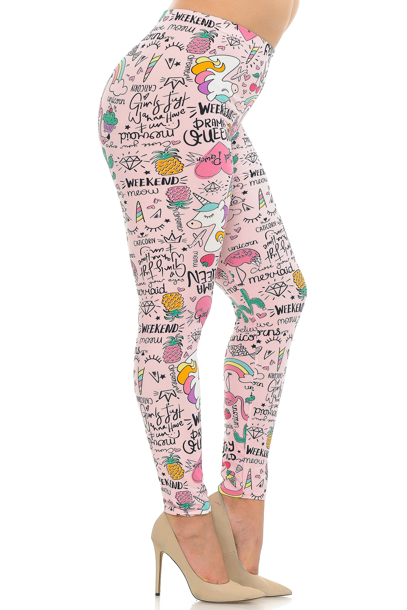 Buttery Smooth Weekend Drama Queen Extra Extra Plus Size Leggings - 3X-5X