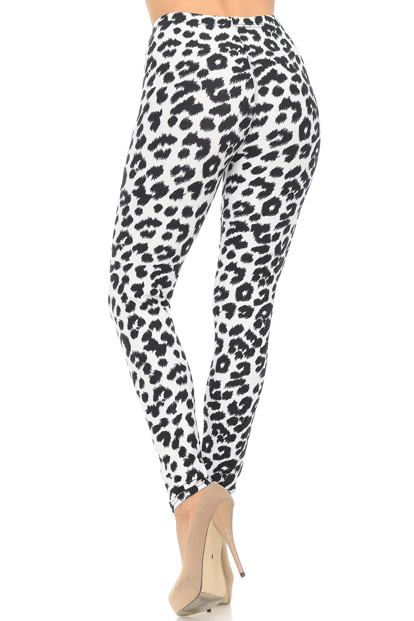 Buttery Smooth Ivory Spotted Leopard Leggings