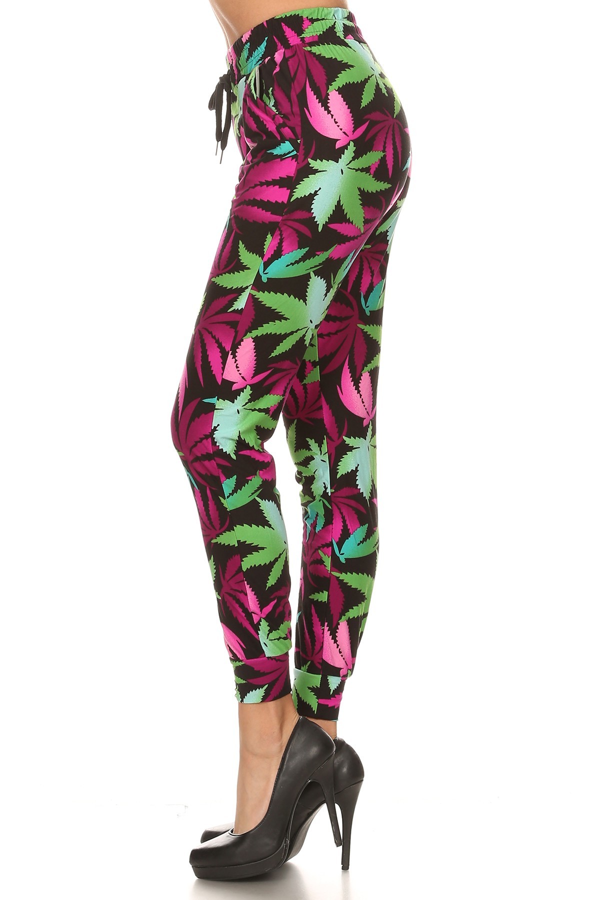 Buttery Soft Fuchsia Marijuana Joggers