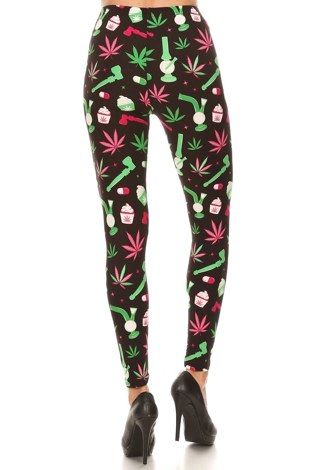 Buttery Smooth Marijuana Esprit Plus Size Leggings