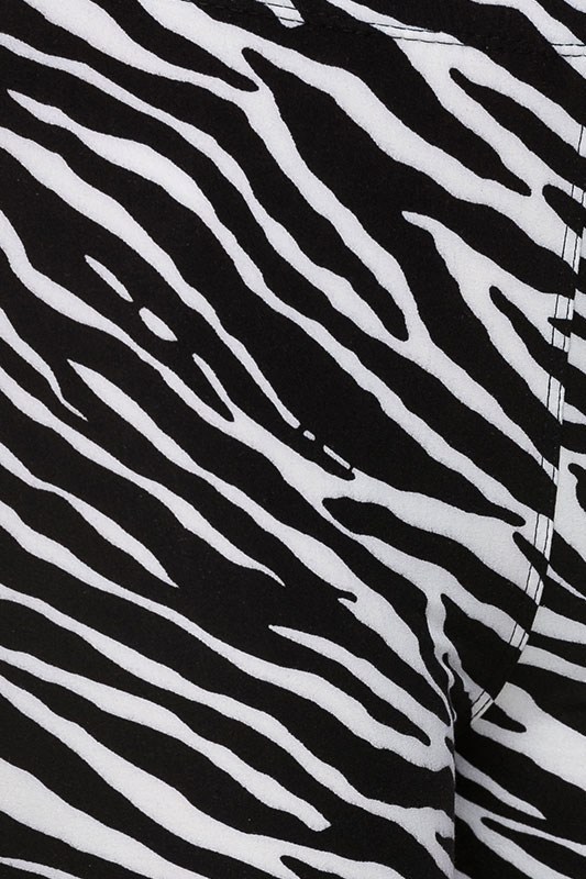 Close up fabric swatch of Buttery Smooth Zebra Leggings