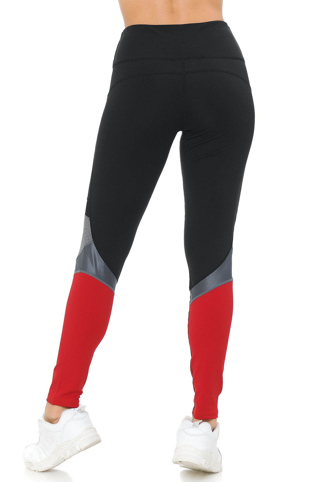 Sassy Sport Contour Mesh Color Block Workout Leggings