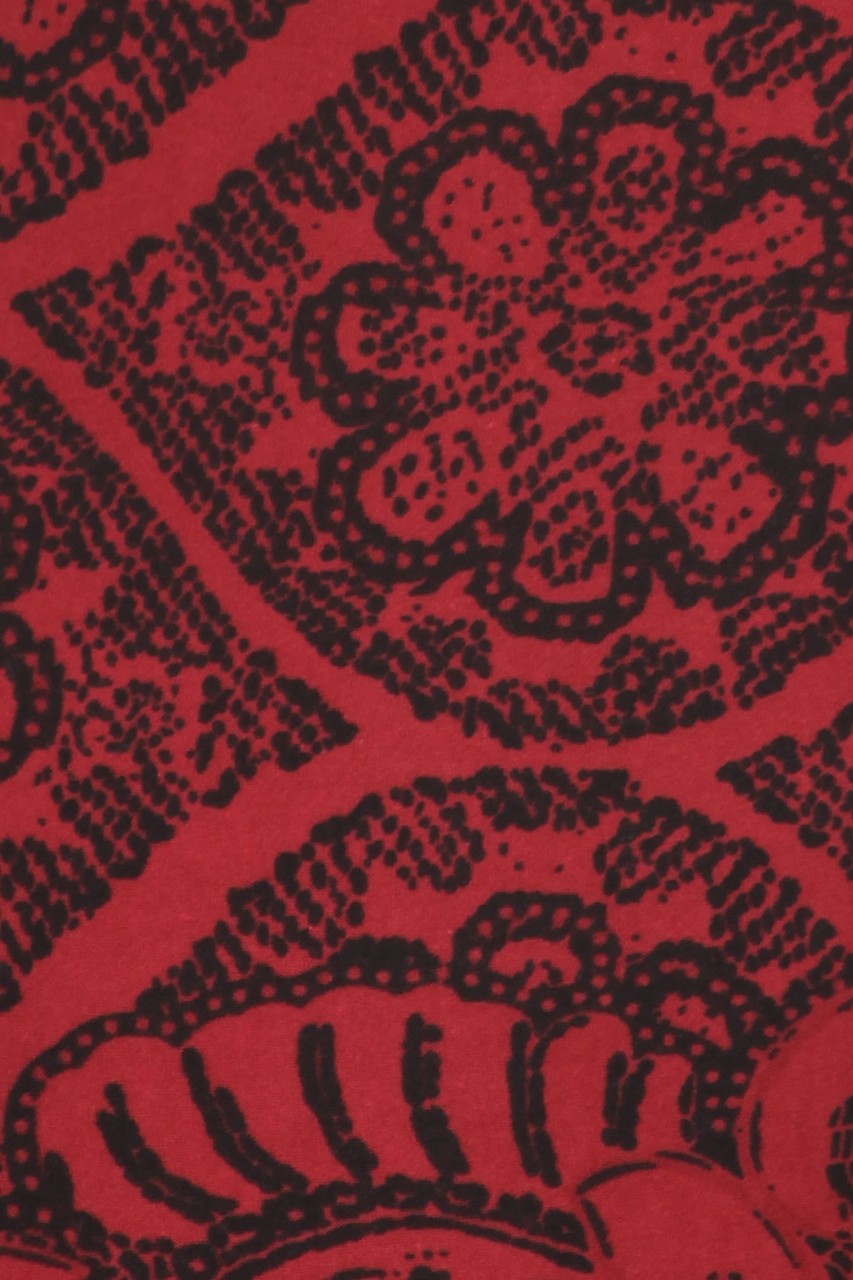 Close up image swatch of Buttery Soft Rouge Exquisite Leaf Leggings
