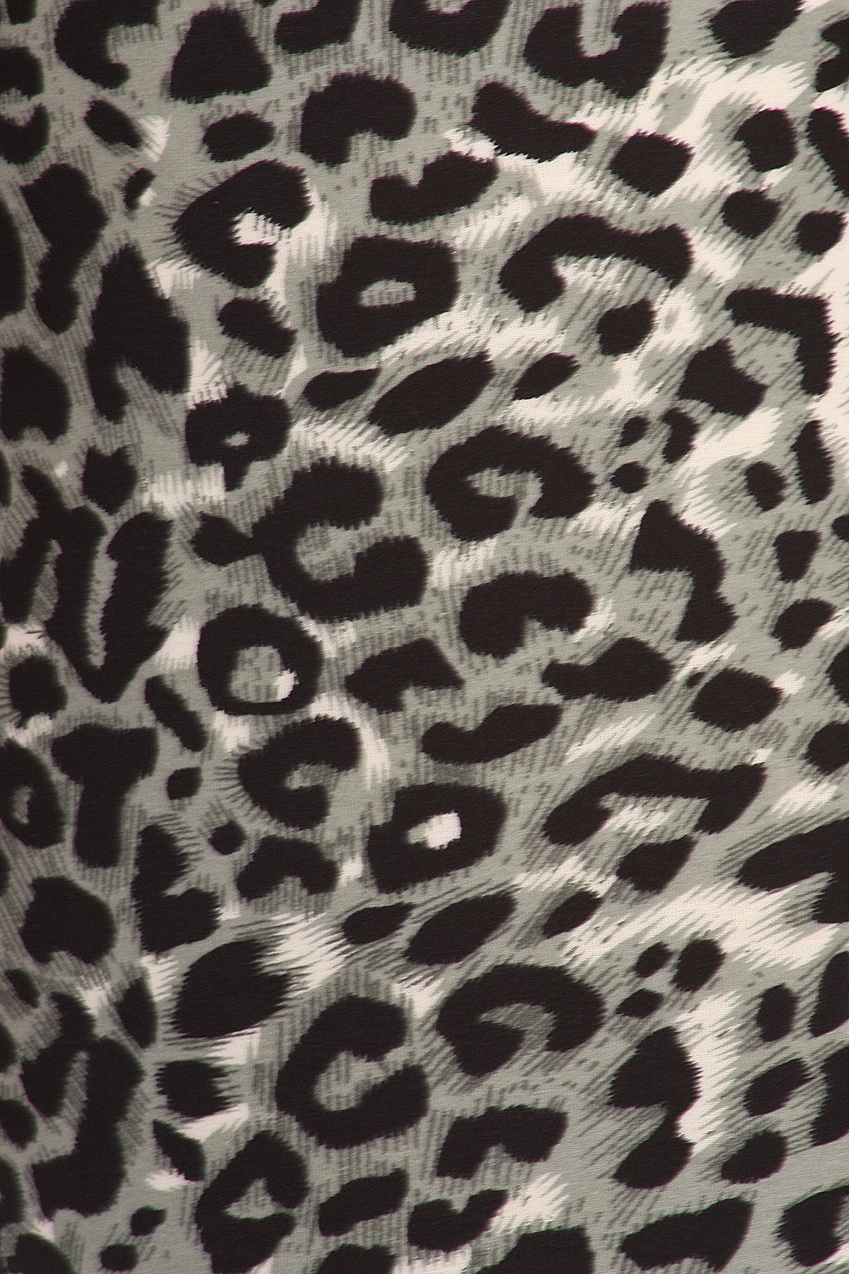 Close up swatch of Buttery Smooth Snow Leopard Extra Plus Size Leggings - 3X-5X