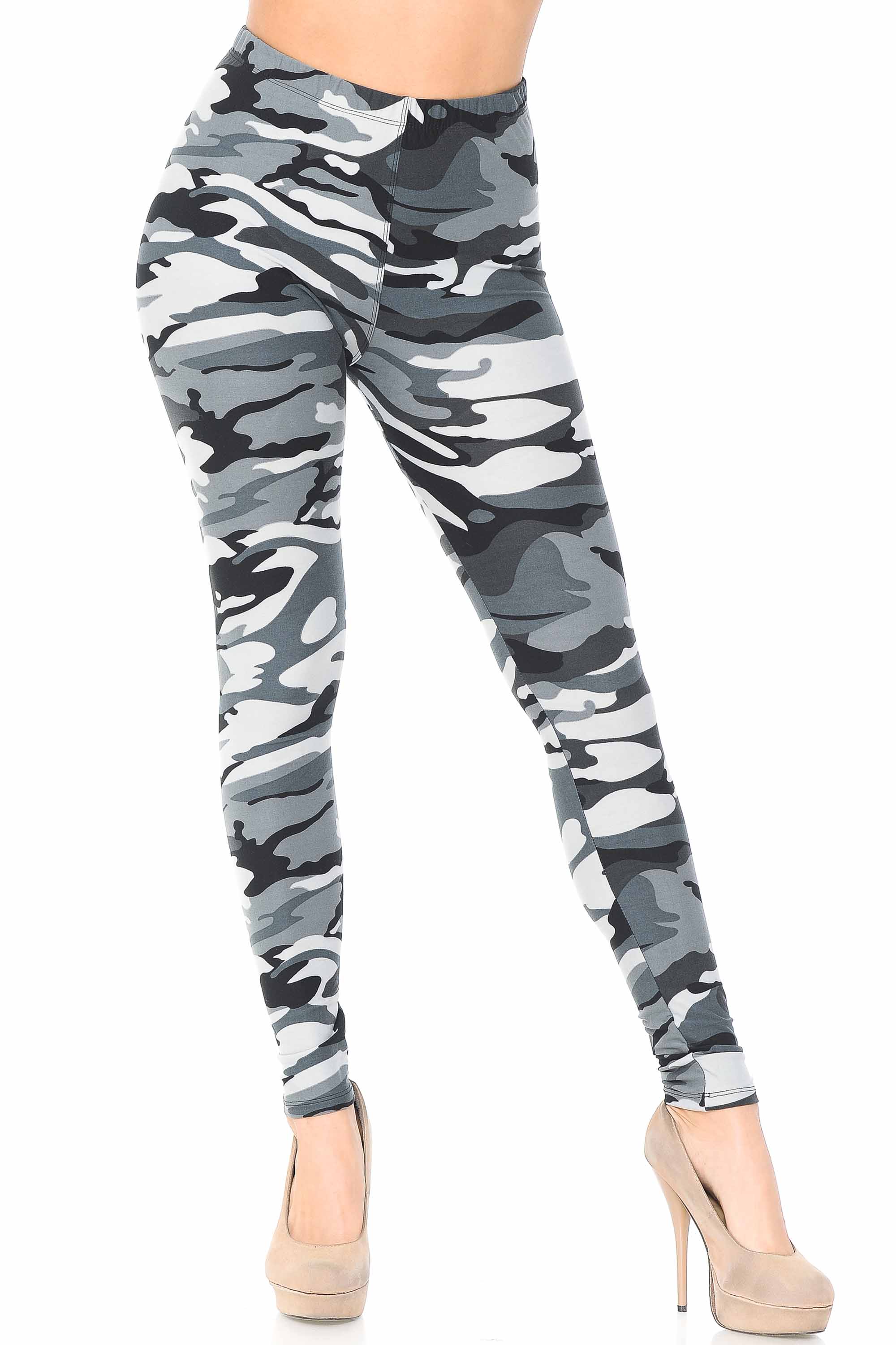 Buttery Smooth Charcoal Camouflage Leggings