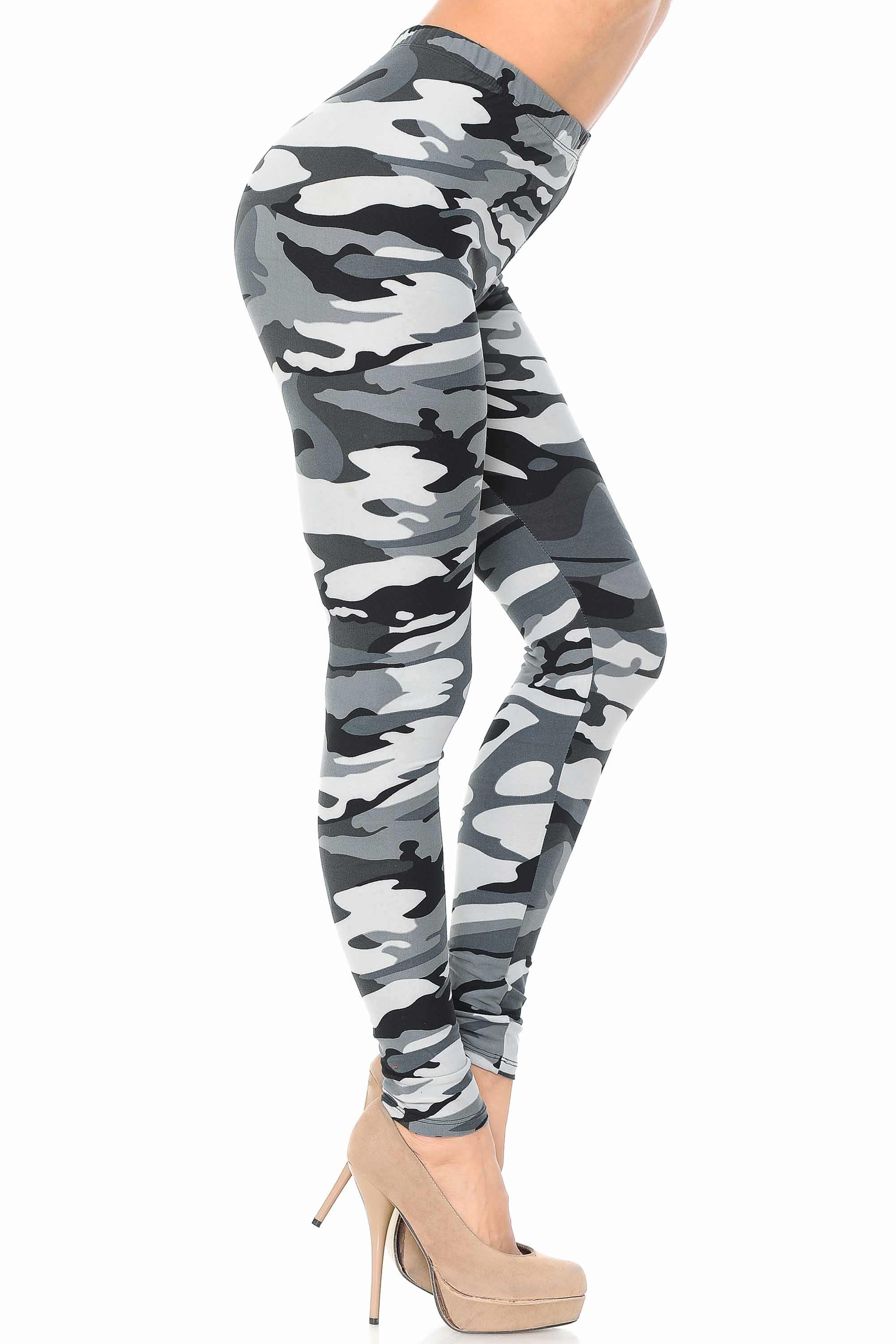 Buttery Smooth Charcoal Camouflage Leggings