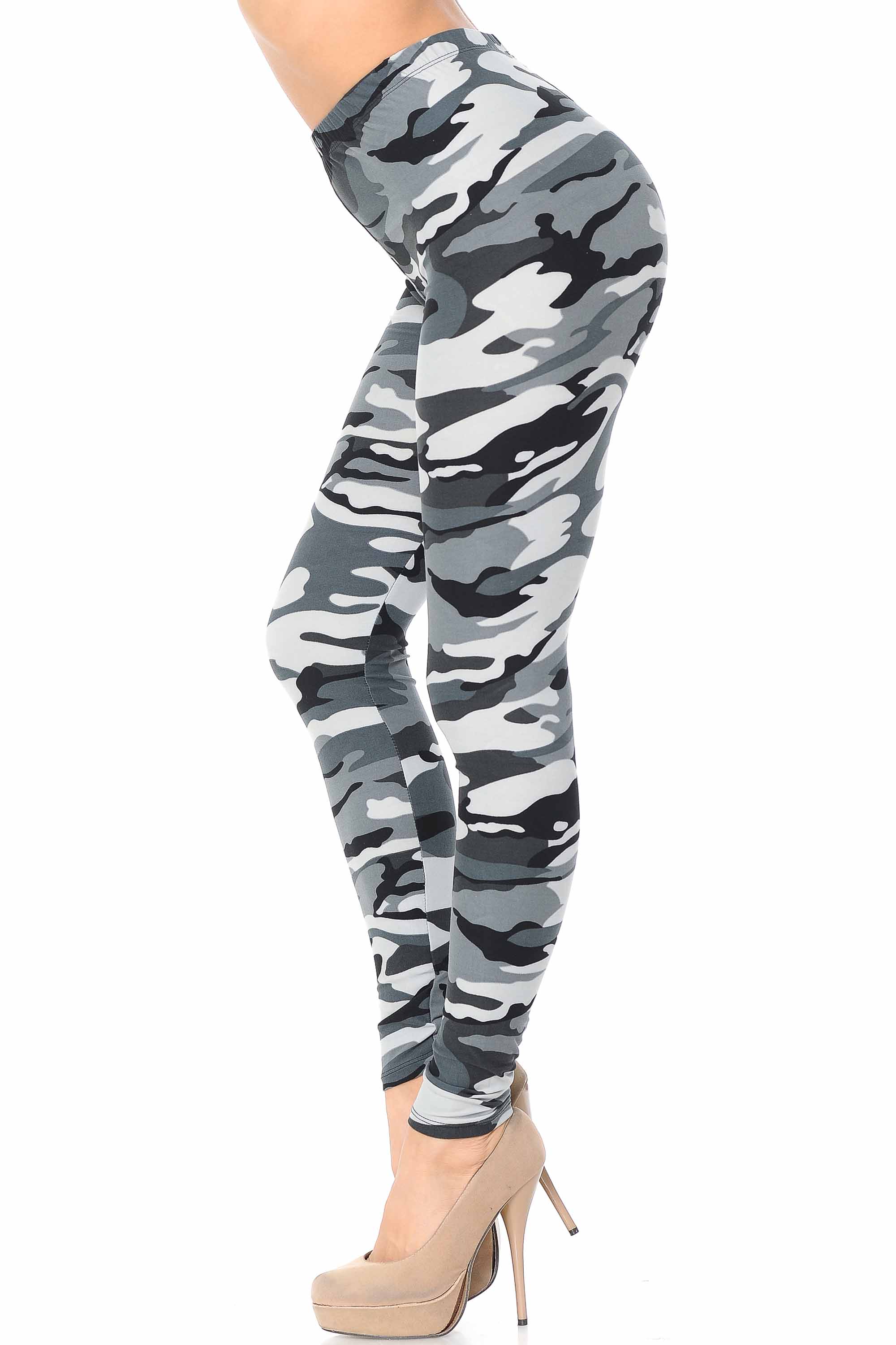 Buttery Smooth Charcoal Camouflage Leggings