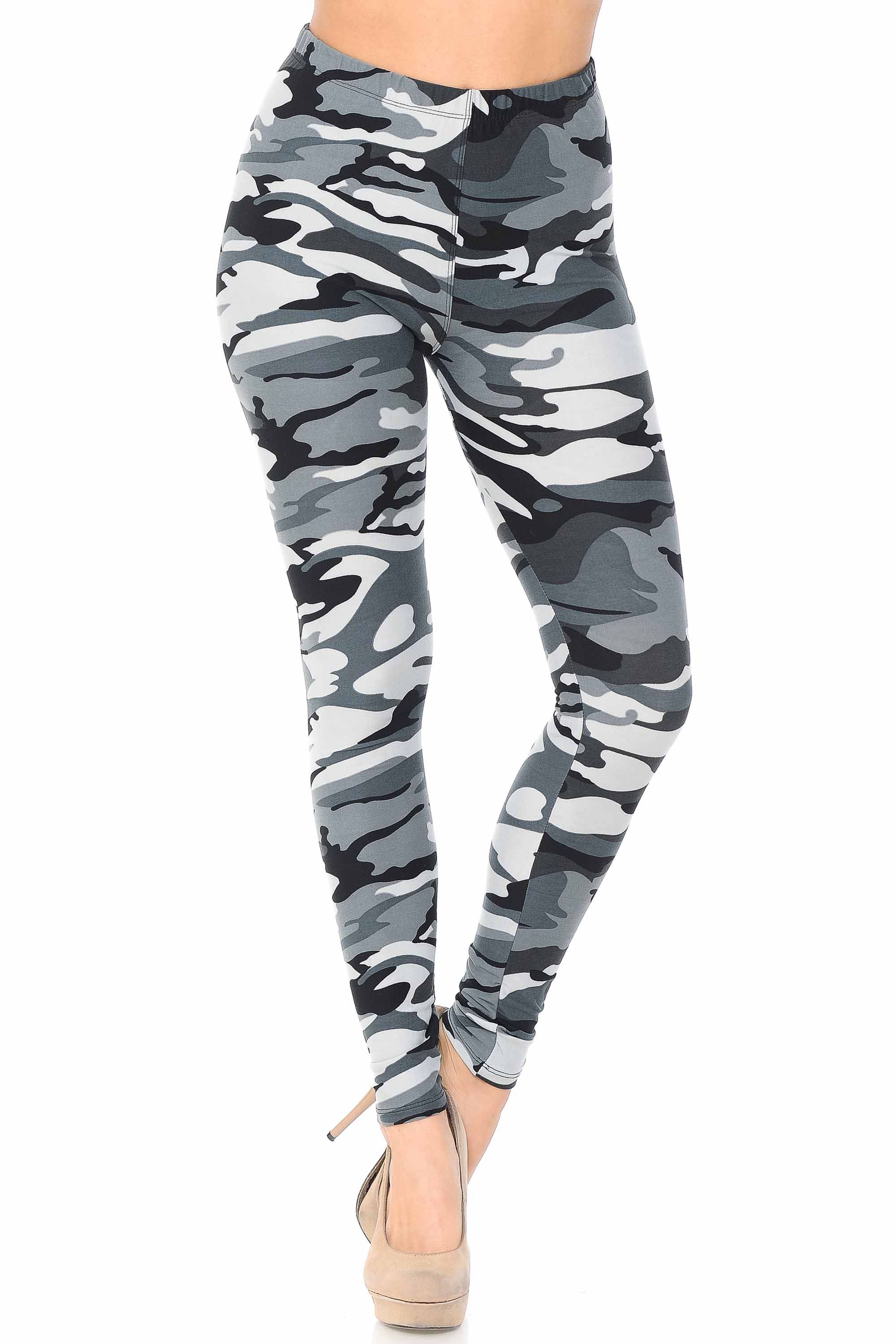 Buttery Smooth Charcoal Camouflage Leggings