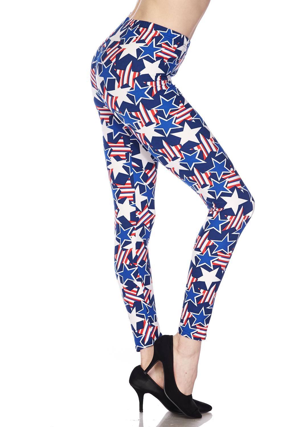 Buttery Smooth American Stars Extra Plus Size Leggings - 3X-5X