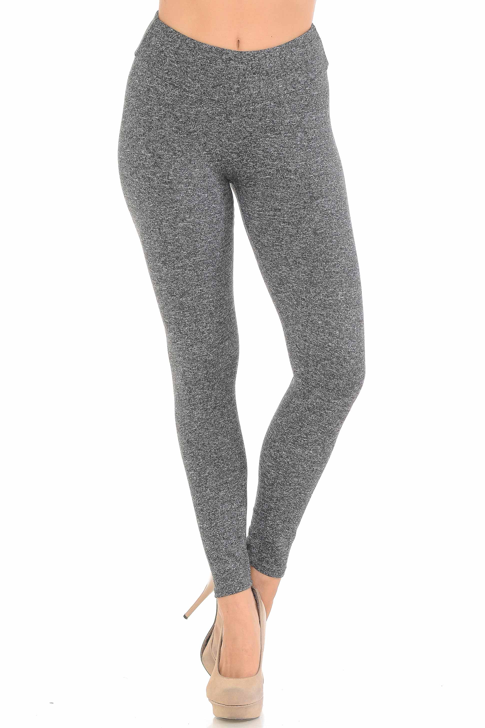 Brushed Charcoal Sport Leggings