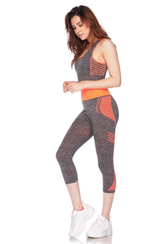 Racerback Tank Top and Capris Activewear Set