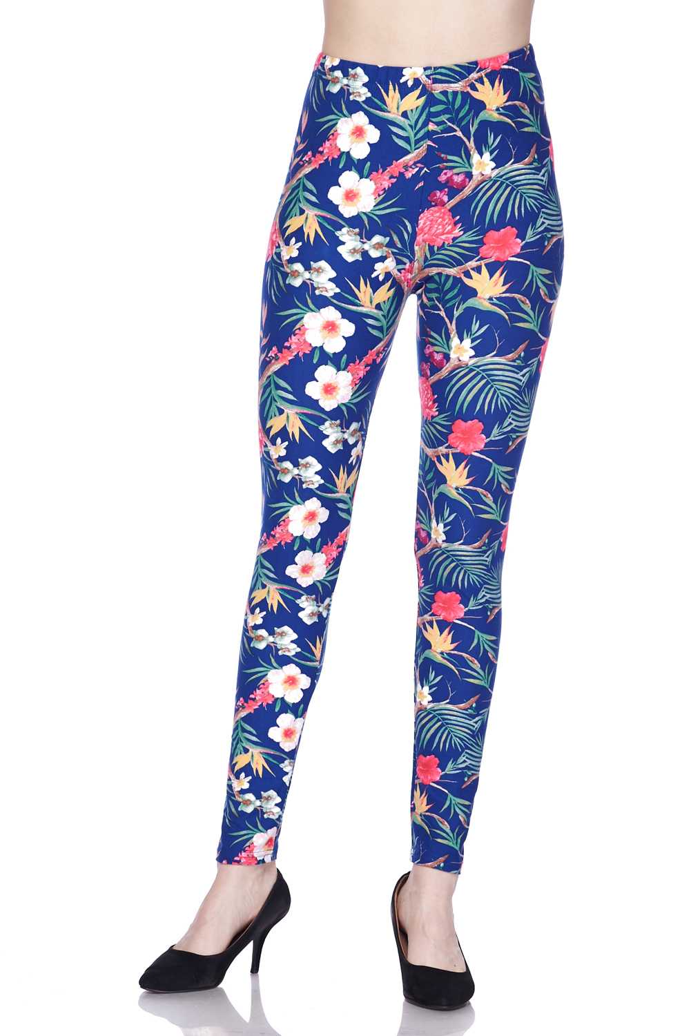 Buttery Smooth Elegant Flowing Floral Leggings