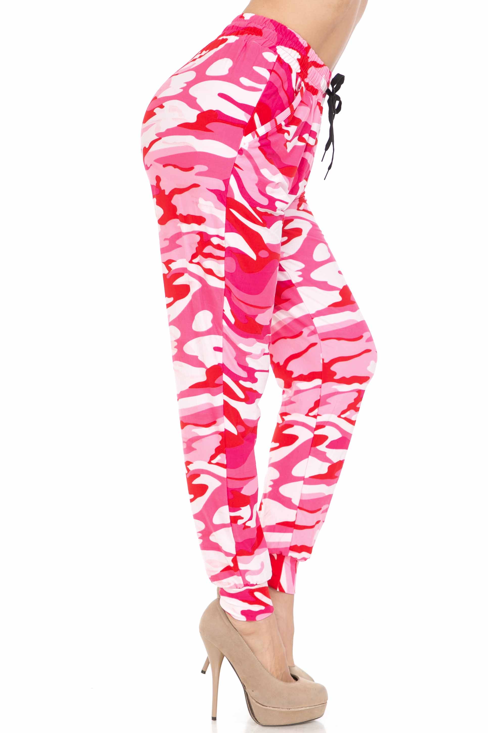 Buttery Soft Pink Camouflage Joggers - EEVEE