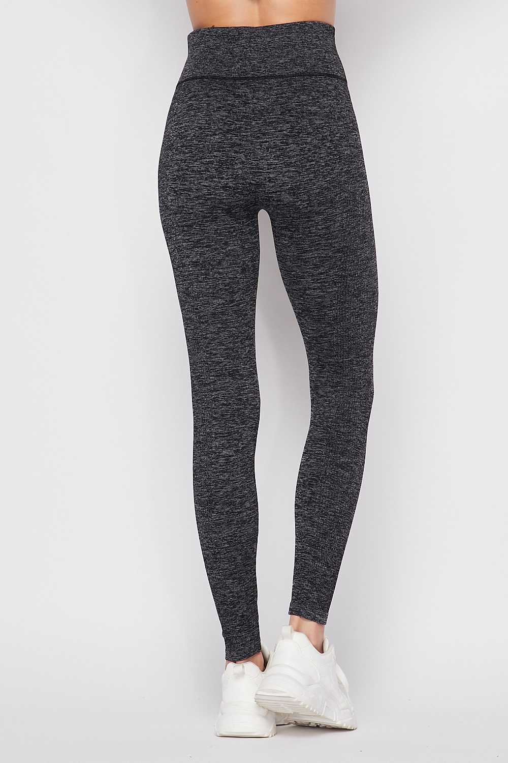 Charcoal Premium Comfort Body Wrapped High Waist Workout Leggings