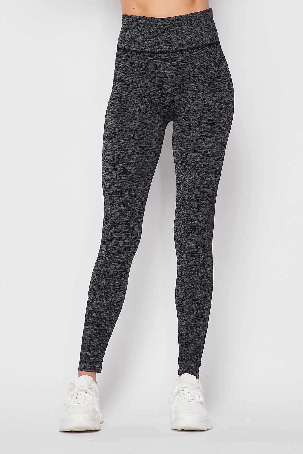 Charcoal Premium Comfort Body Wrapped High Waist Workout Leggings