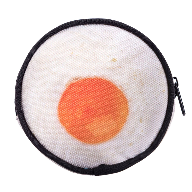 Fried Egg  Round Graphic Print Coin Purse - 18 Styles