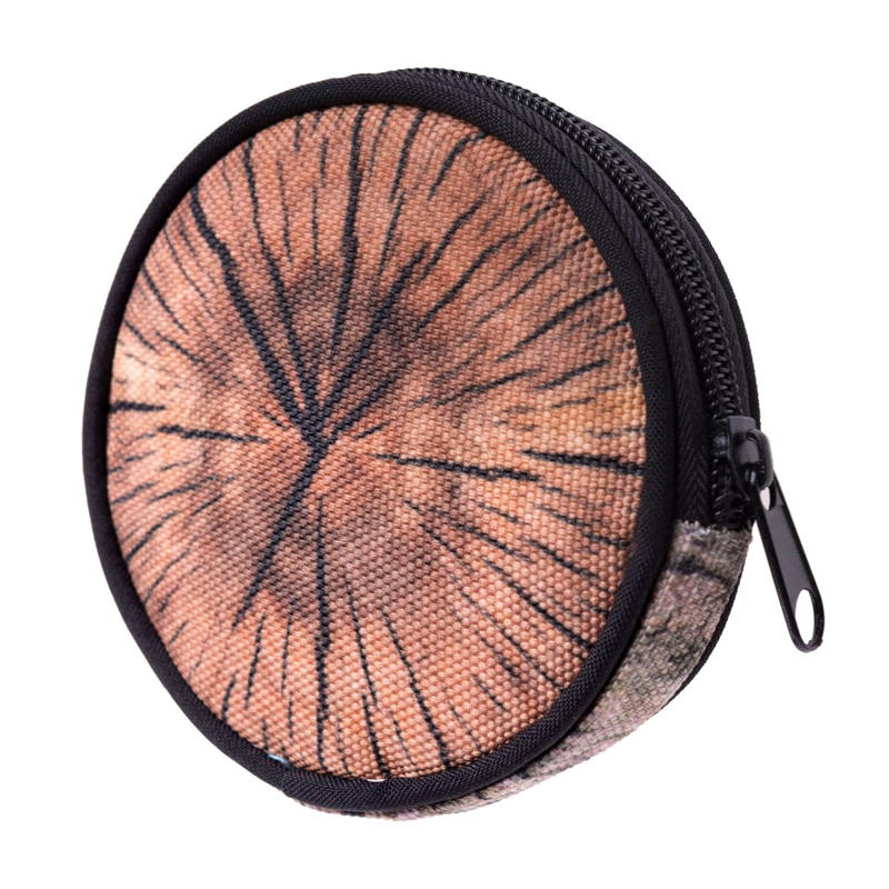 Wood  Round Graphic Print Coin Purse - 18 Styles