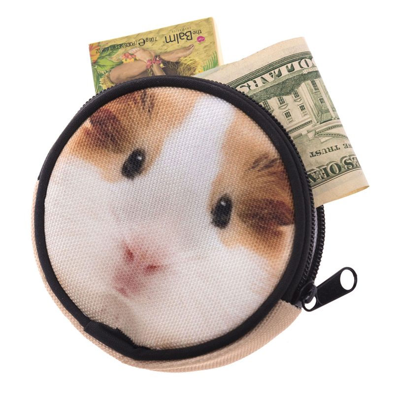 Guinea Pig Round Graphic Print Coin Purse - 18 Styles