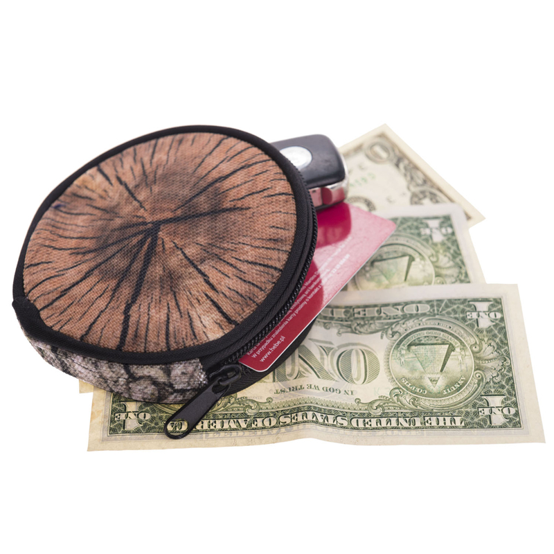 Wood  Round Graphic Print Coin Purse - 18 Styles