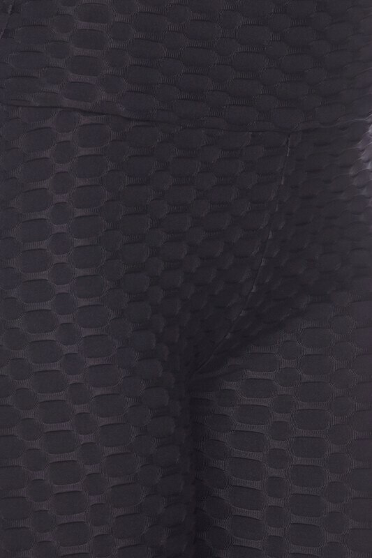 Scrunch Butt Textured High Waisted Plus Size Capris