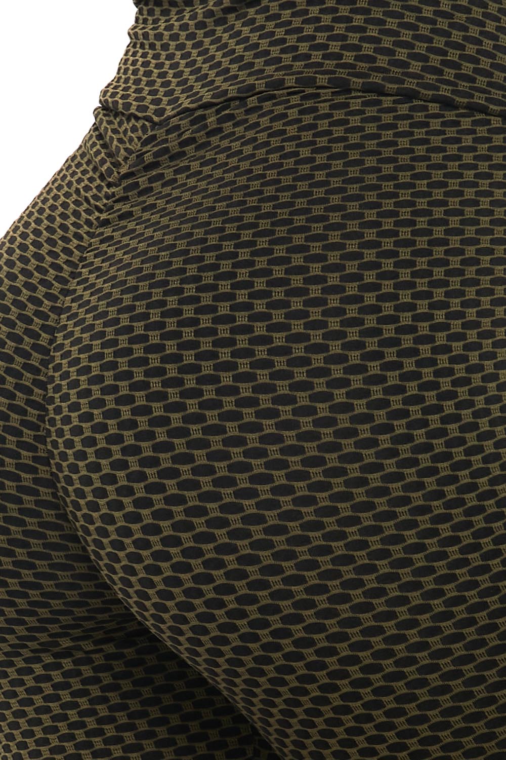 V-Waist Textured Butt Lift Scrunch Butt Plus Size Leggings