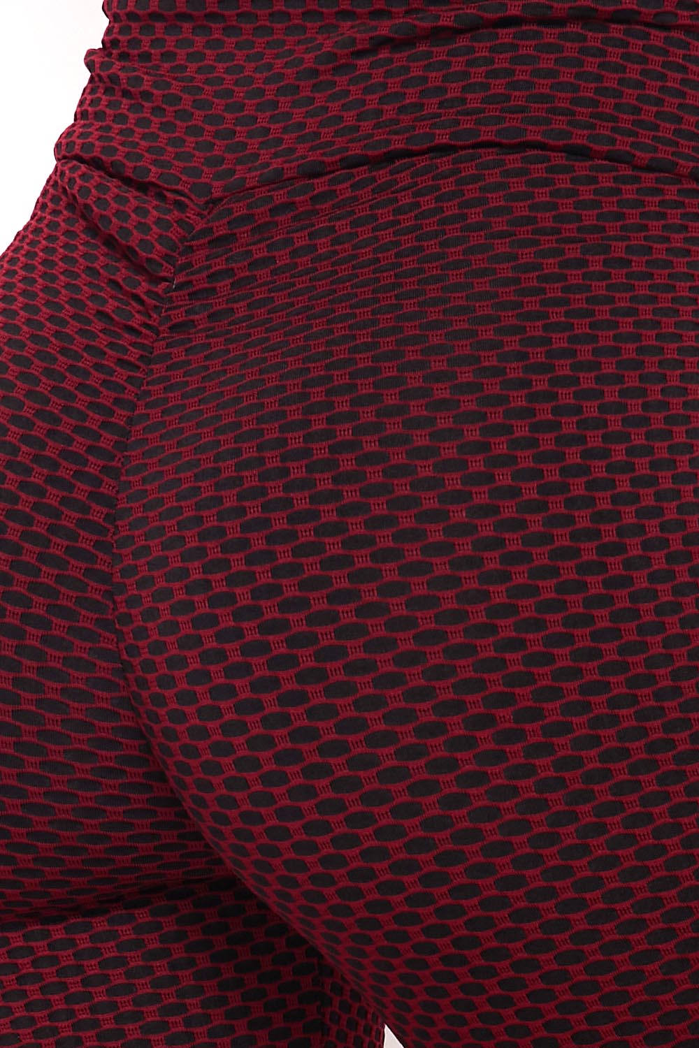 V-Waist Textured Butt Lift Scrunch Butt Plus Size Leggings