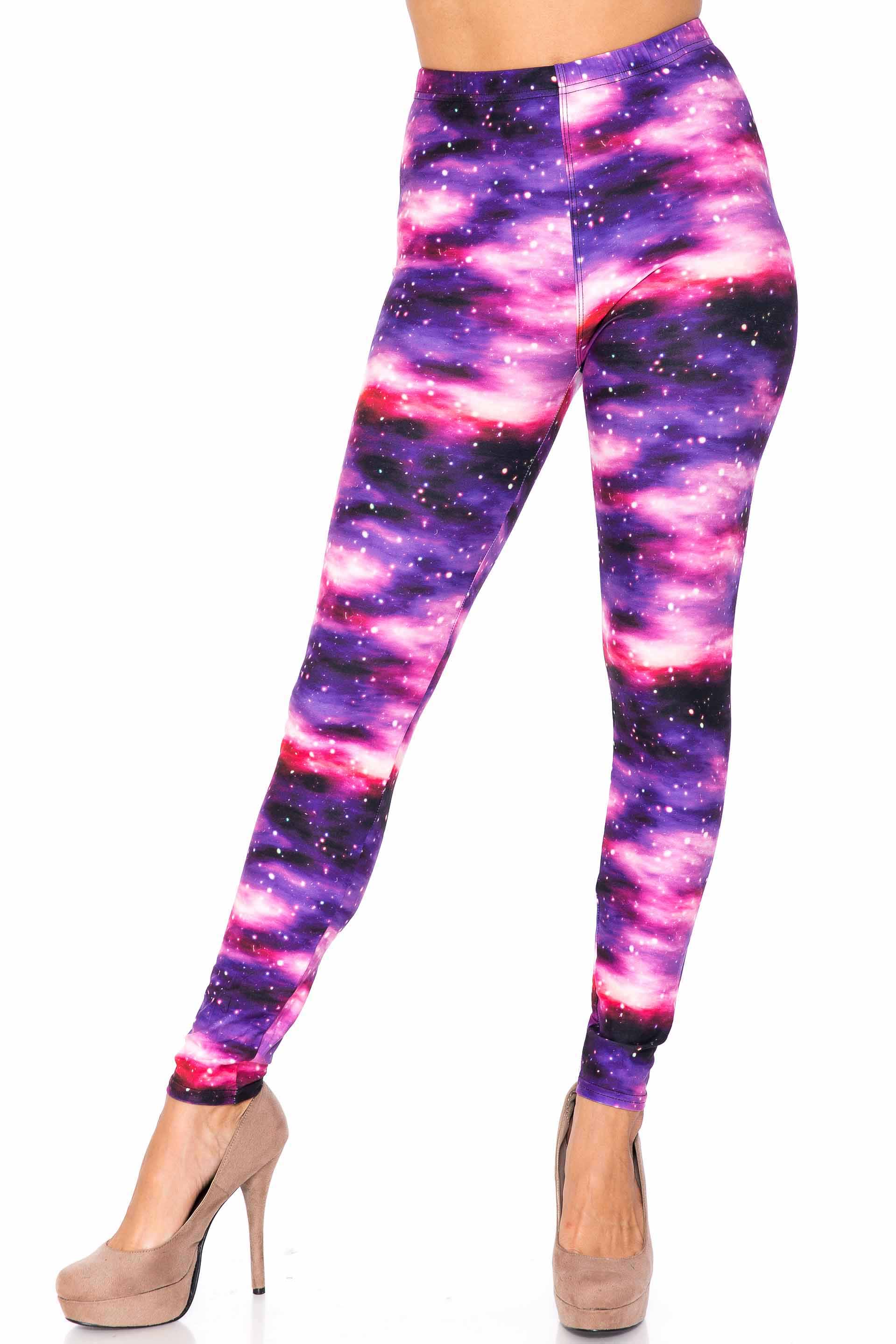 Creamy Soft Purple Mist Extra Plus Size Leggings - 3X-5X - USA Fashion™