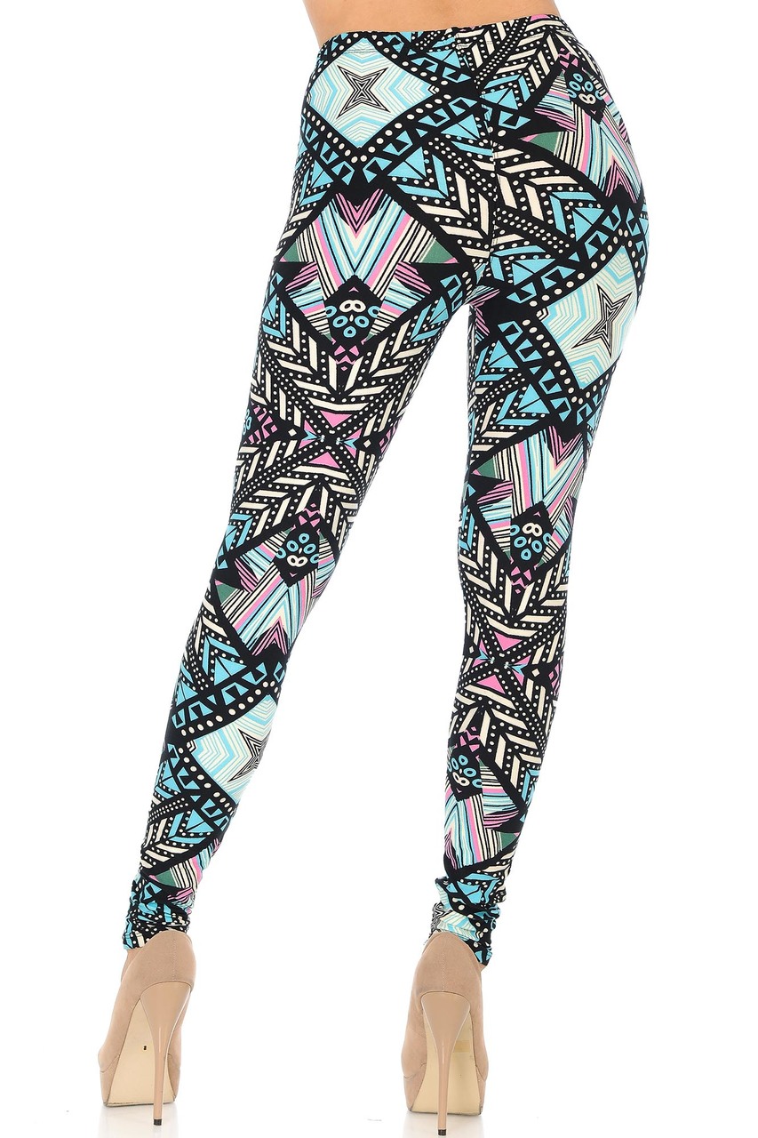 Buttery Smooth Melodic Emerald Tribal Leggings