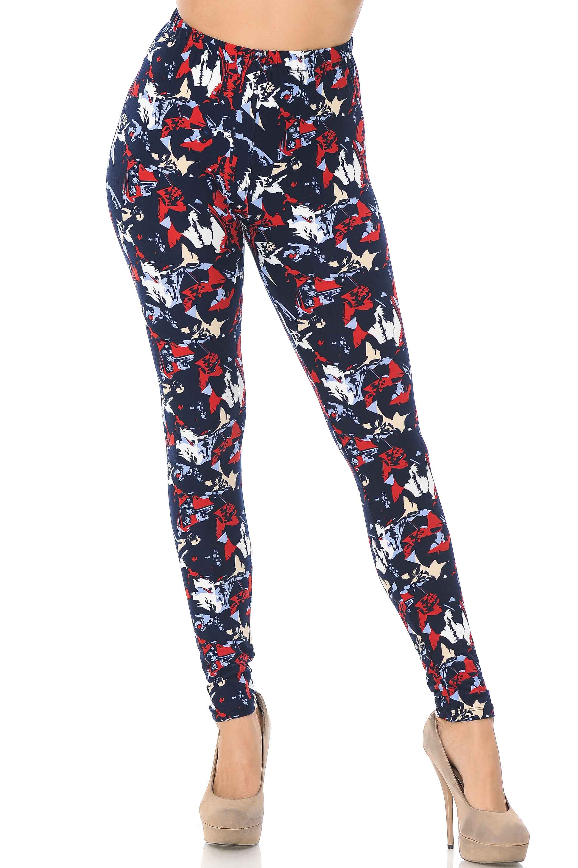 Buttery Smooth Abstract Splatter Leggings