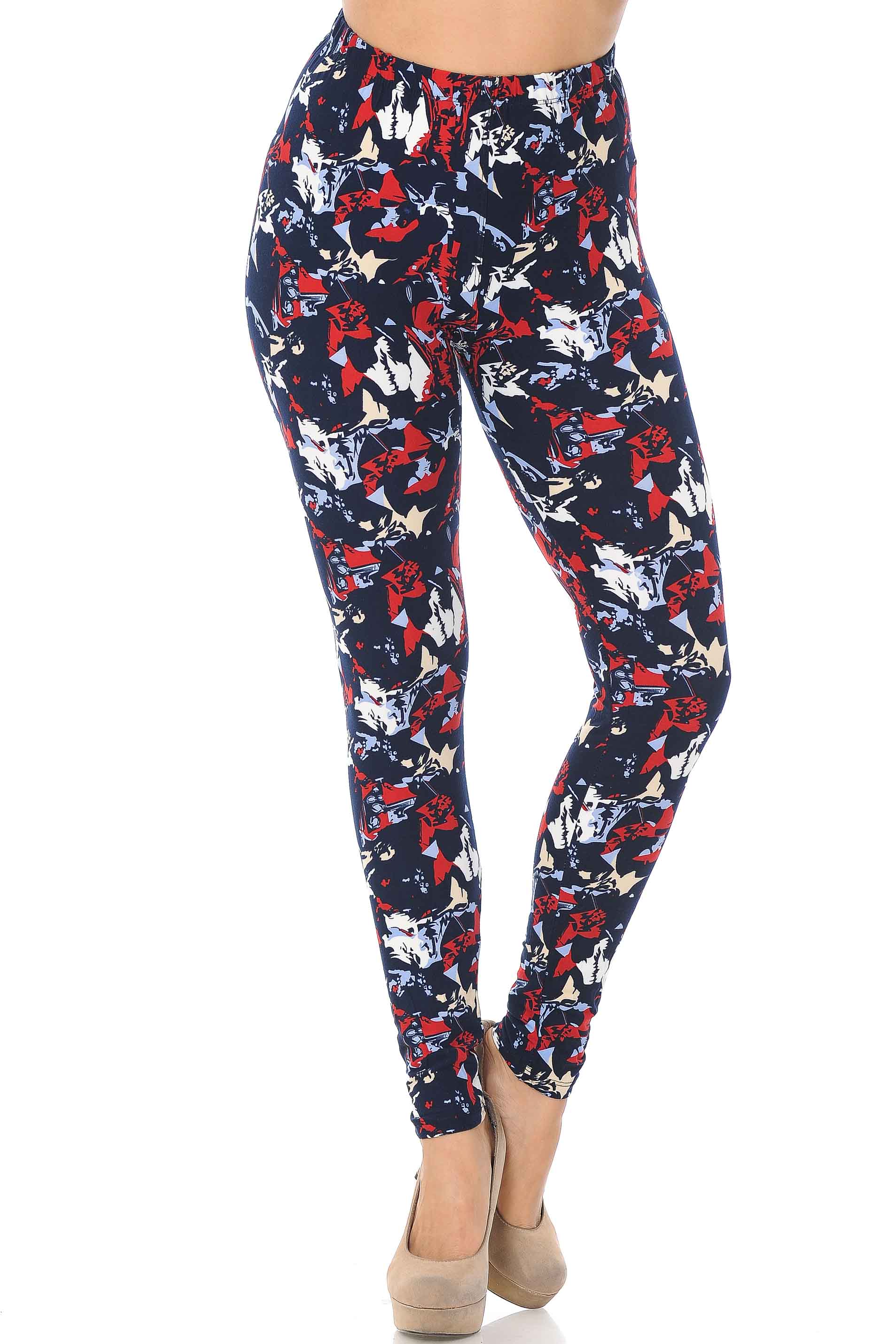 Buttery Smooth Abstract Splatter Leggings