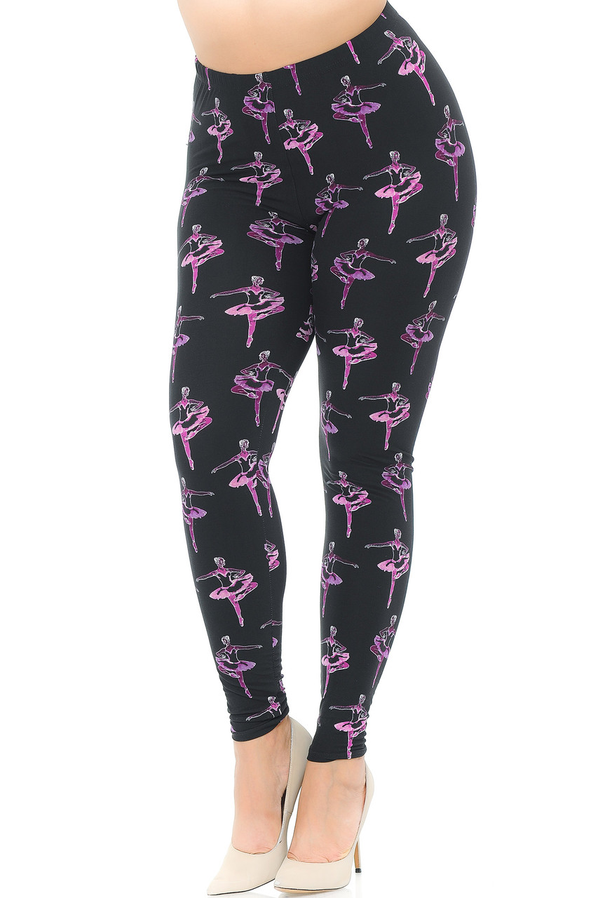 Buttery Smooth Ballerina Extra Extra Plus Size Leggings - 3X-5X