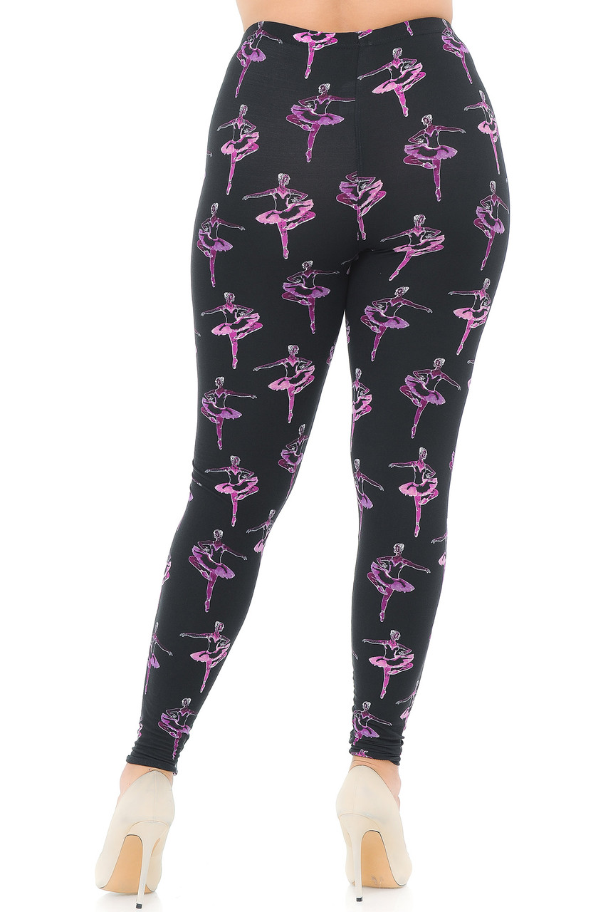 Buttery Smooth Ballerina Extra Extra Plus Size Leggings - 3X-5X