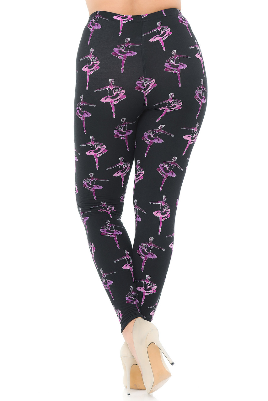 Buttery Smooth Ballerina Extra Extra Plus Size Leggings - 3X-5X