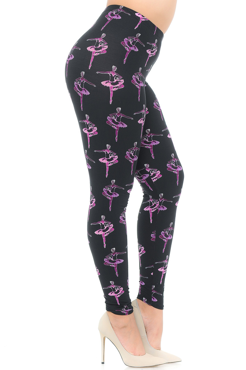 Buttery Smooth Ballerina Extra Extra Plus Size Leggings - 3X-5X