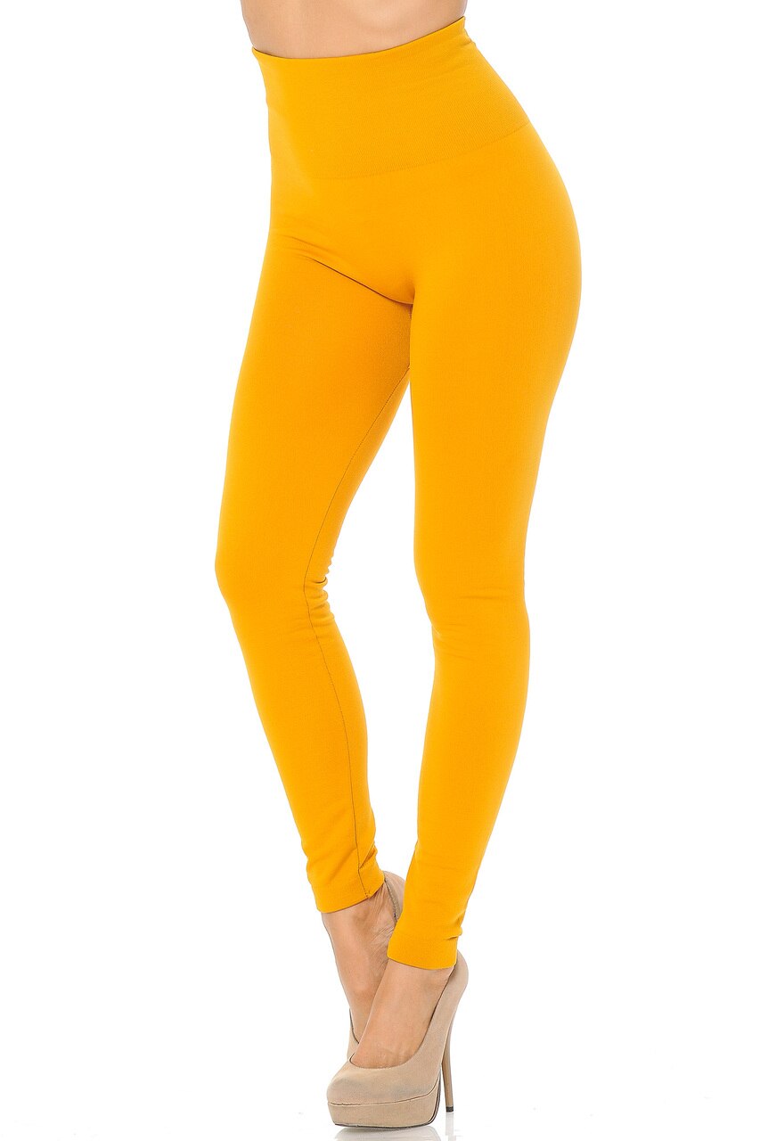 High Waisted Fleece Lined Plus Size Leggings - New Mix