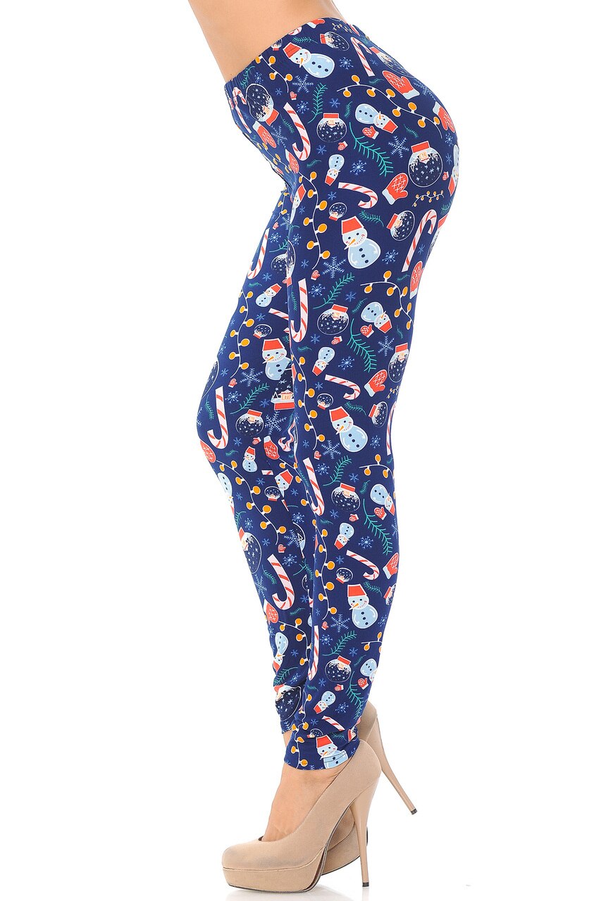 Buttery Smooth Memories of Christmas Plus Size Leggings