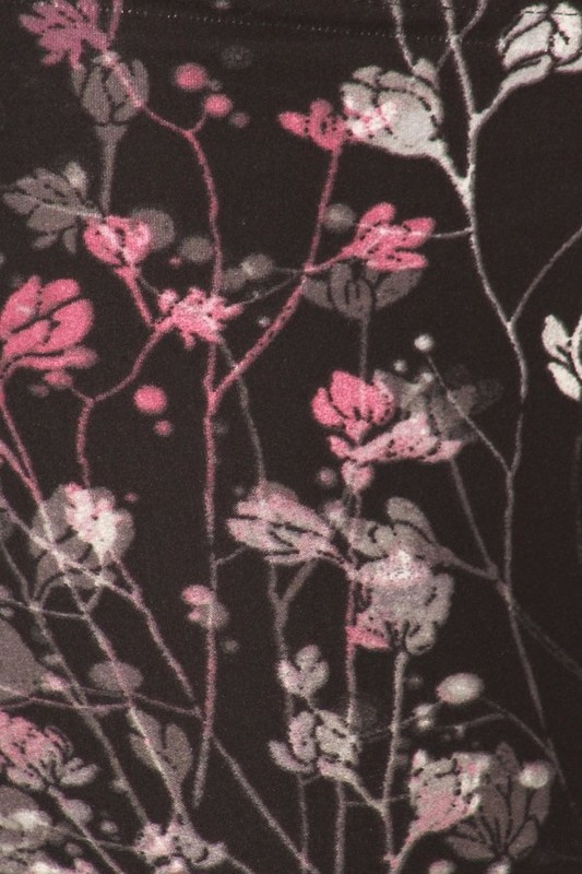 Buttery Smooth Dainty Floral Blossom Plus Size High Waist Leggings
