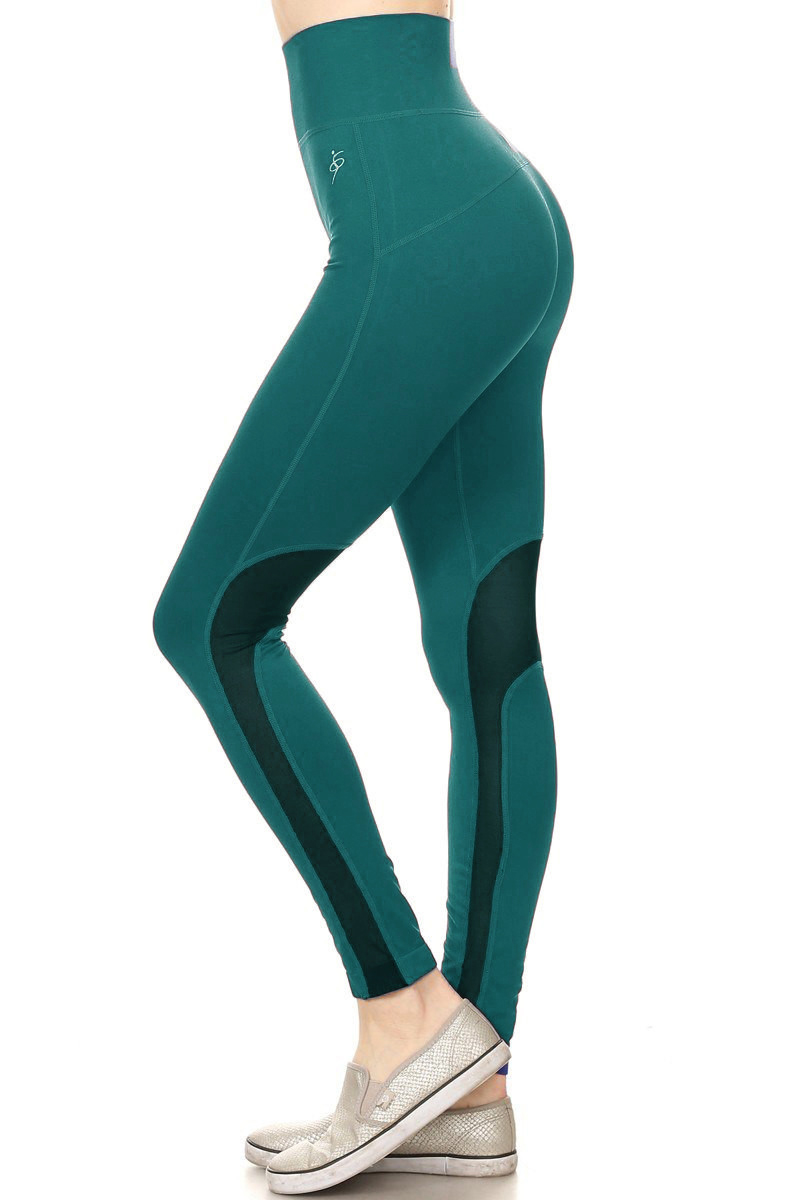 Jade High Waisted Sport Mesh Workout Leggings